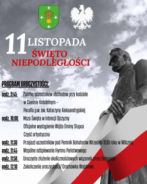 Zapraszamy na obchody Narodowego Święta Niepodległości