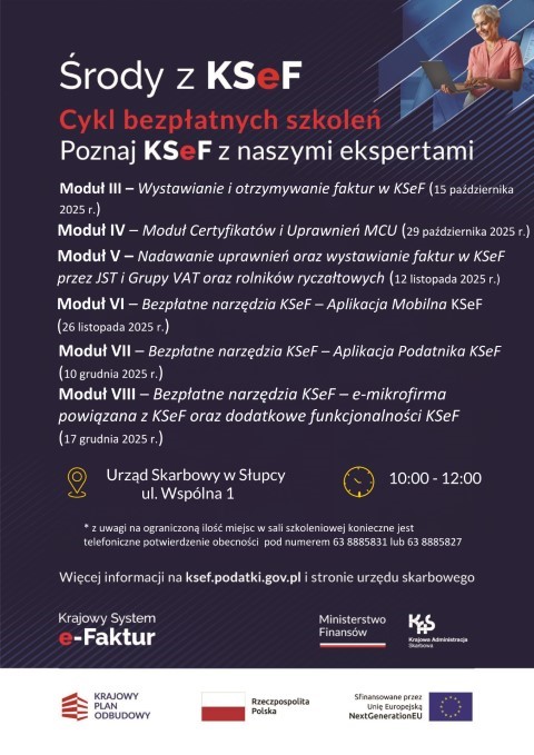 KSeF – Cykl bezpłatnych szkoleń